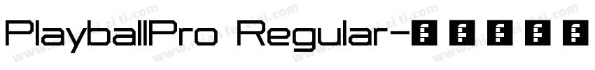 PlayballPro Regular字体转换